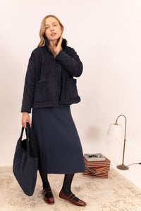 CHAQUETA PANA ACOLCHADA OVERSIZE