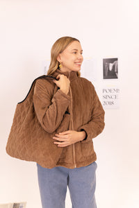 CHAQUETA PANA ACOLCHADA OVERSIZE