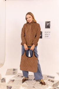 CHAQUETA PANA ACOLCHADA OVERSIZE