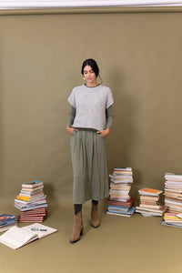 CHALECO TRICOT BICOLOR