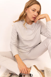 SUDADERA BORDADO CUELLO REDONDO
