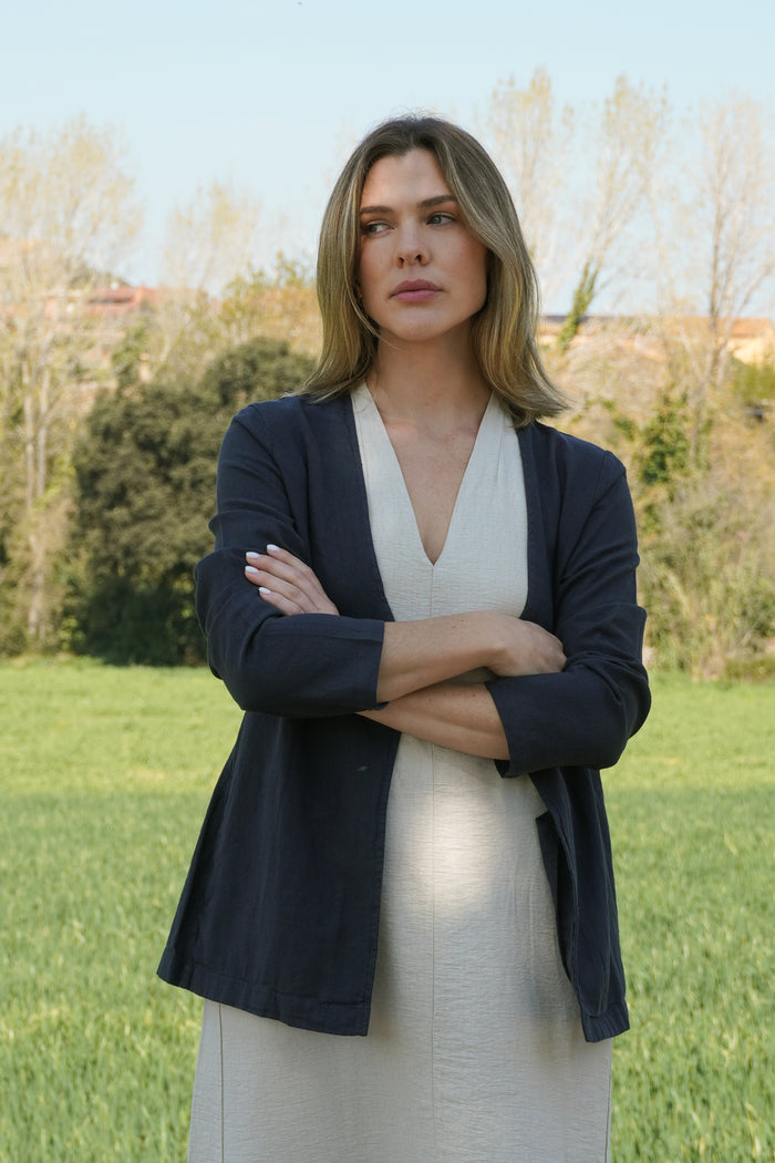 COLLECTIVE LINEN BLAZER