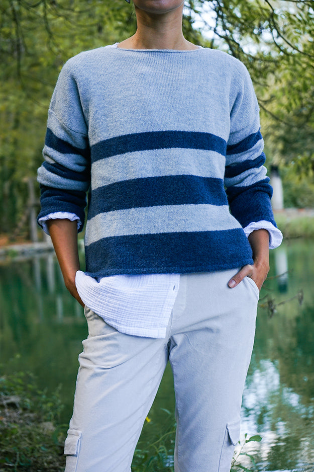 JERSEY BICOLOR GUAL ESCOTE BARCO