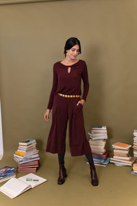 PANTALÓN CULOTTE PINZAS