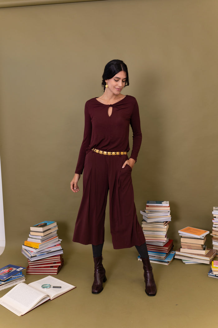 PANTALÓN CULOTTE PINZAS