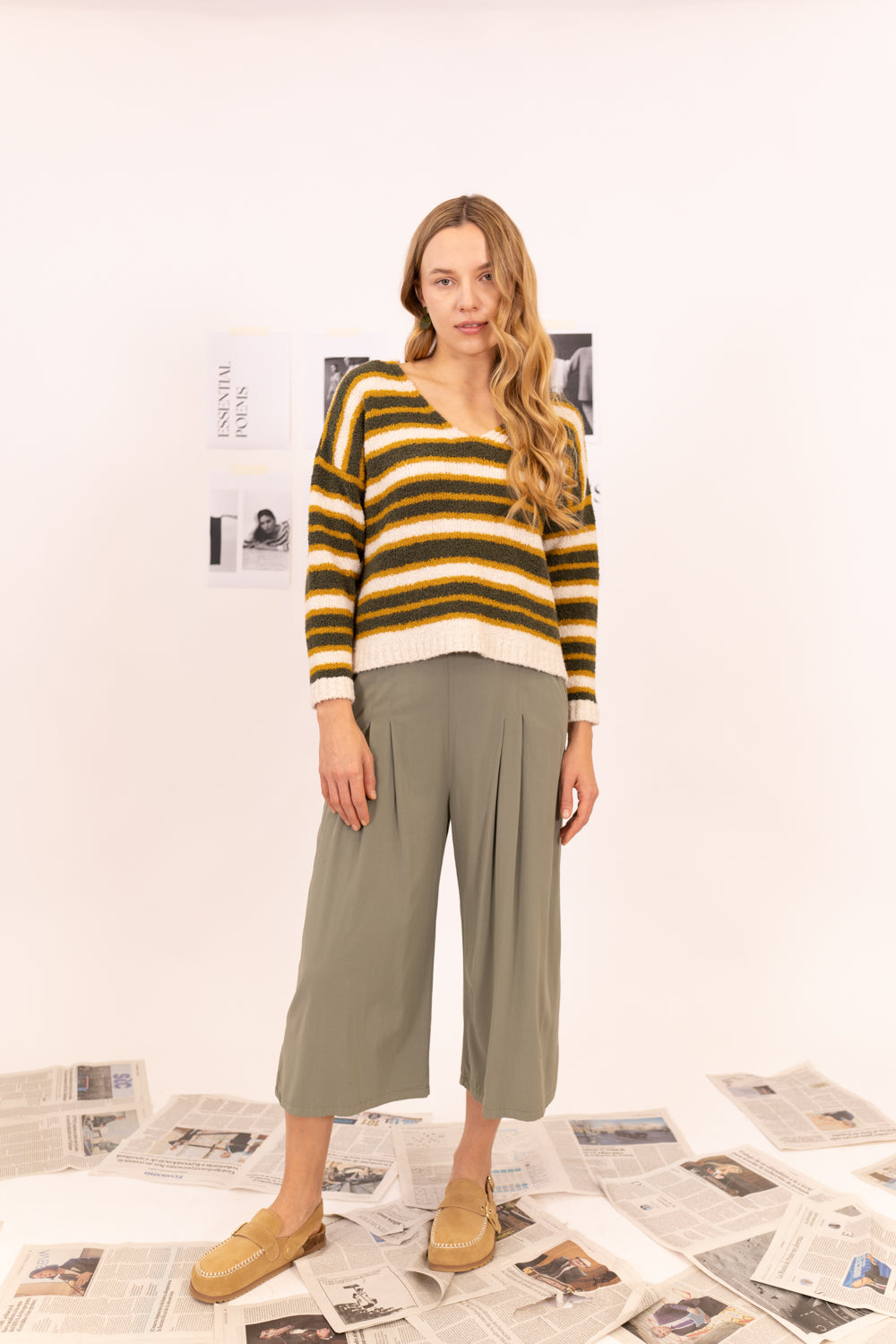 PANTALÓN CULOTTE PINZAS