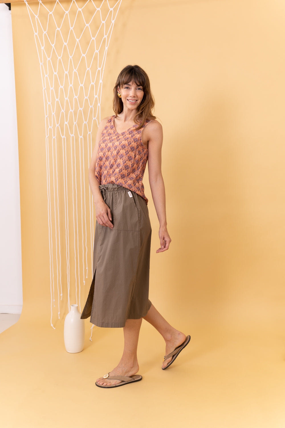 FALDA MIDI TWINE