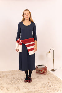 VESTIDO MIDI MANGA LARGA