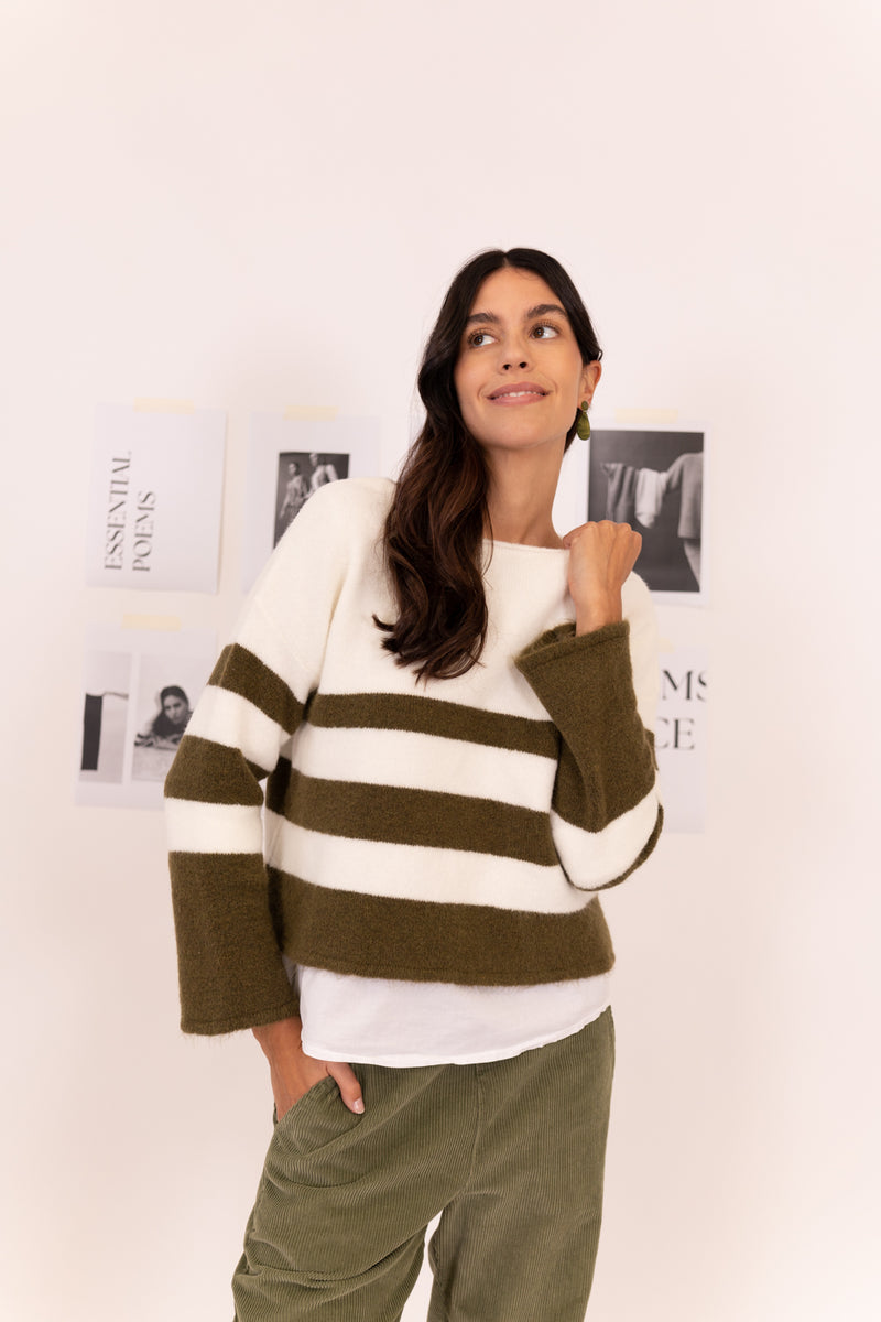 JERSEY TRICOT ESCOTE BARCO RAYAS