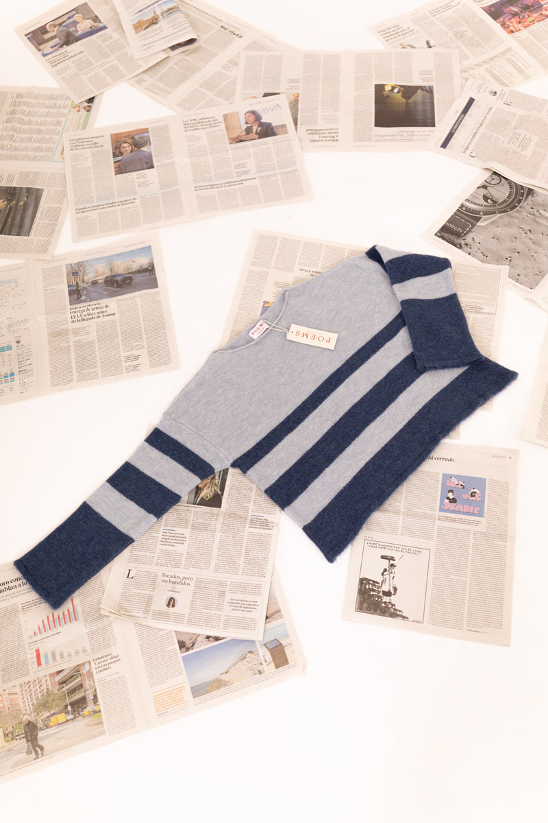 JERSEY TRICOT ESCOTE BARCO RAYAS