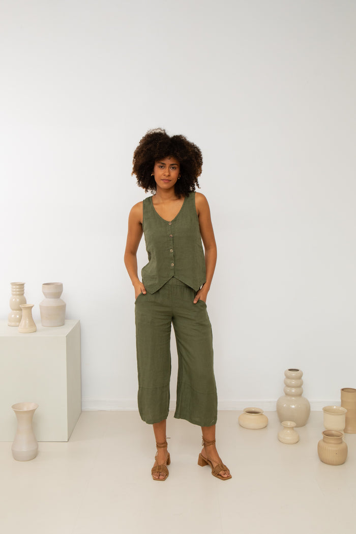 INSTANT LINEN VEST