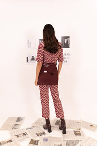 PANTALÓN ESTAMPADO CROPPED
