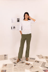 PANTALÓN RECTO PANA ALGODON
