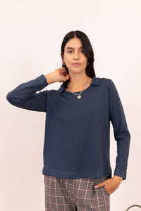 CAMISETA CUELLO POLO ALGODÓN