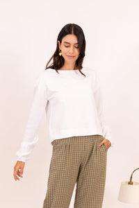 SUDADERA ALGODÓN TEJIDO COMBINADO
