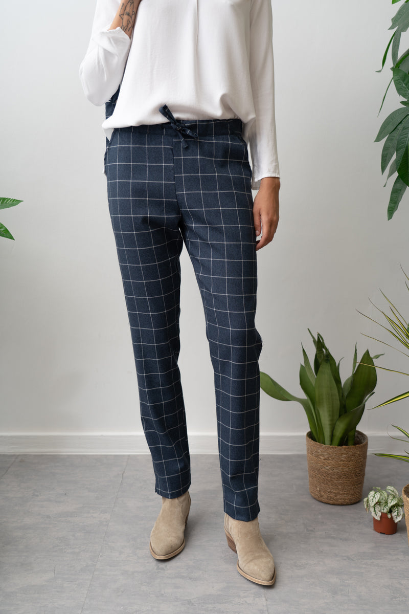 TULIP CHECK TROUSERS