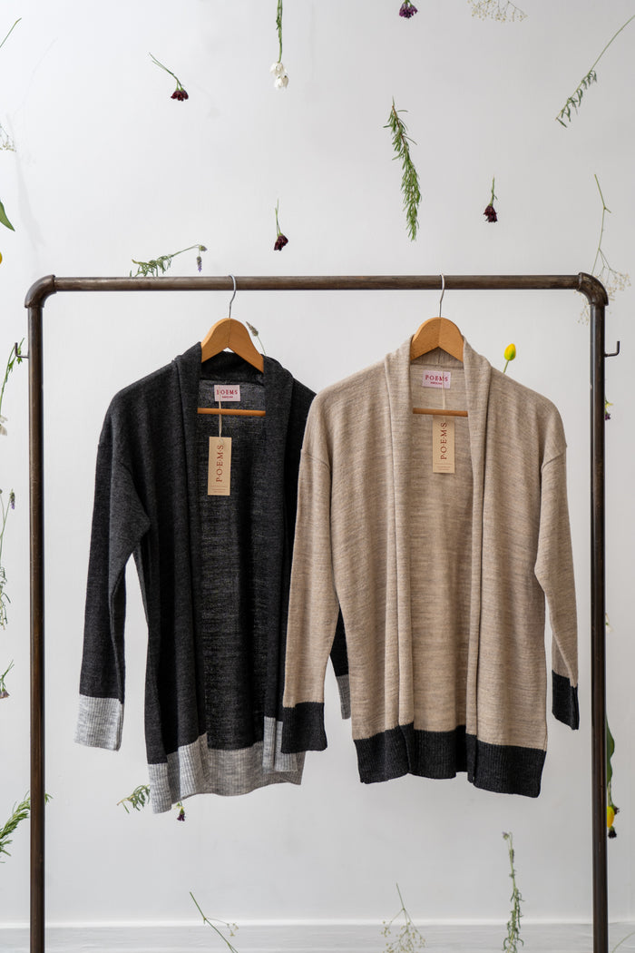 CARDIGAN RAFFIA BICOLOR - POEMS