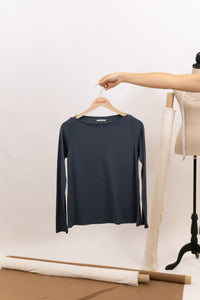 MUSE STRIPED T-SHIRT BOAT NECK