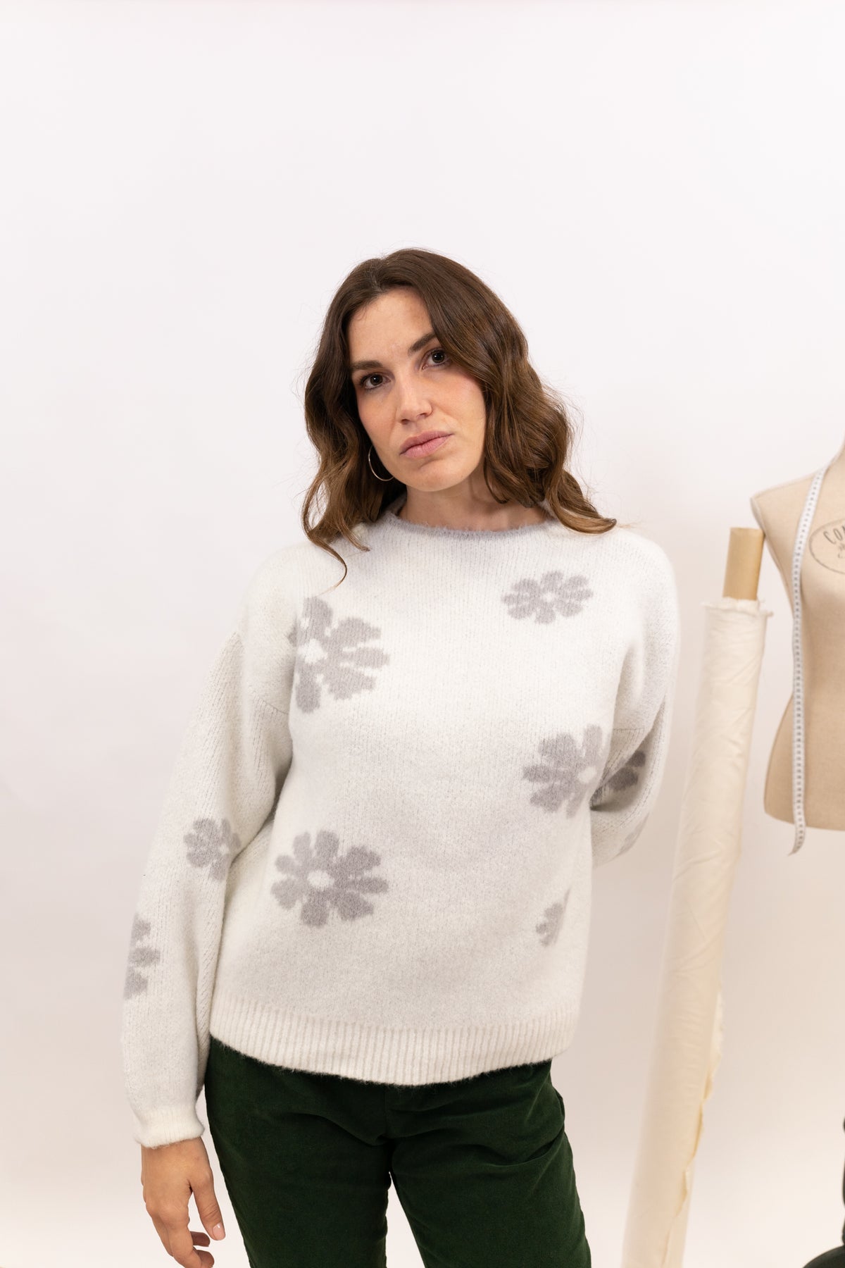 FLOWER KNIT JERSEY BLOOM 
