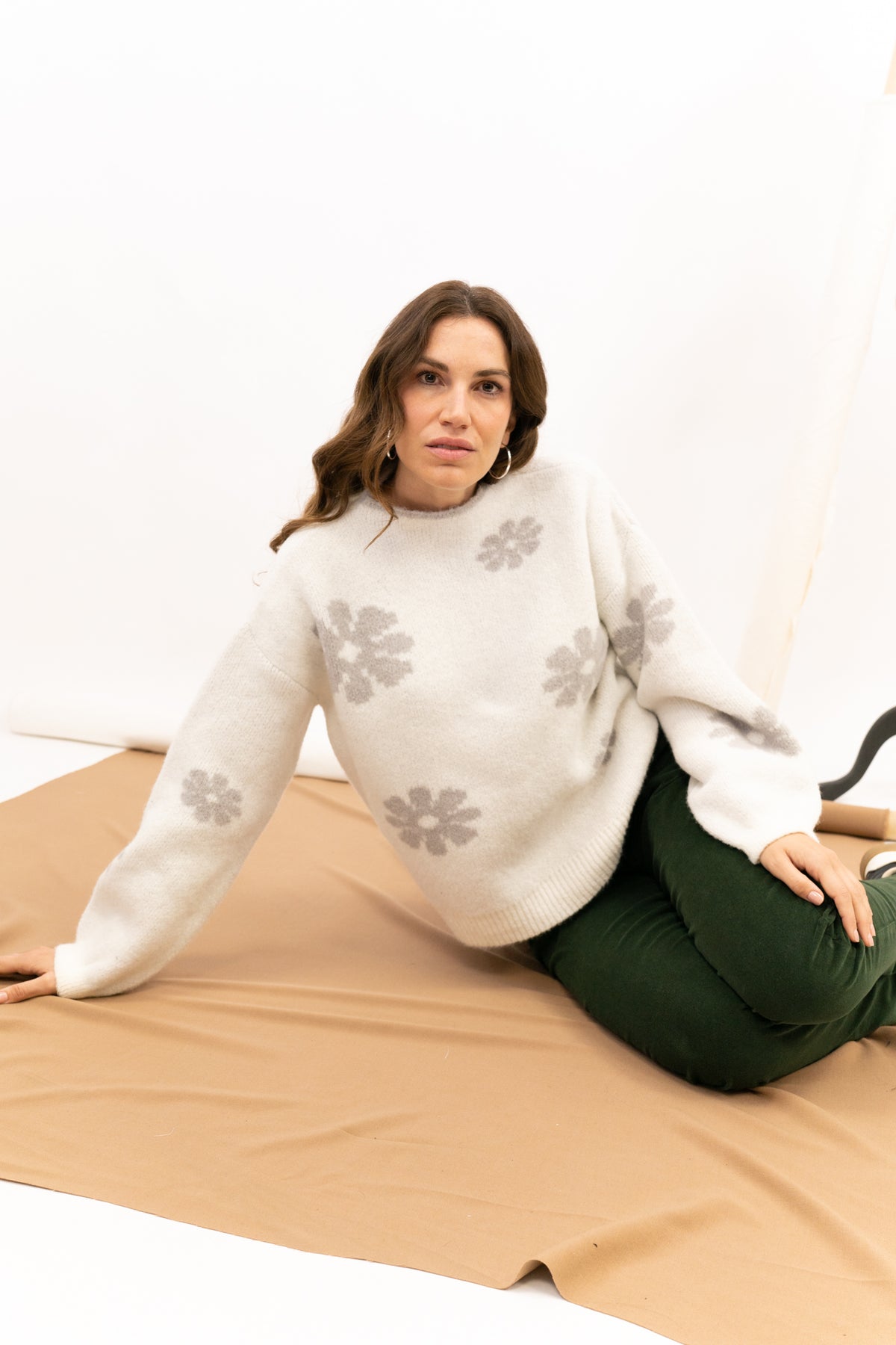 FLOWER KNIT JERSEY BLOOM 