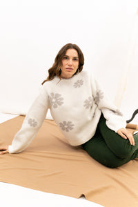 FLOWER KNIT JERSEY BLOOM 