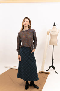 PLAID SKIRT SPARK