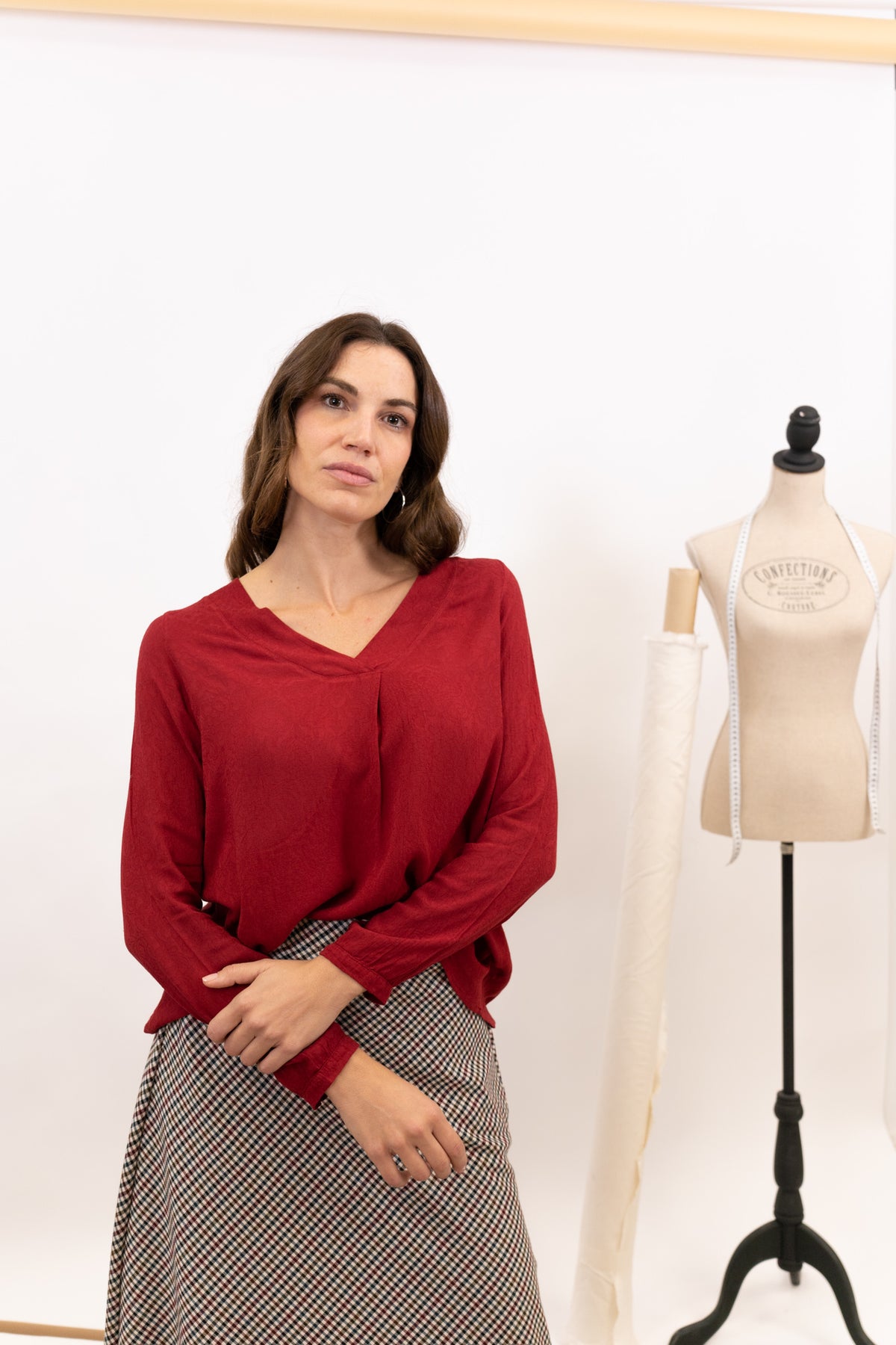 BRUSA LEAF JACQUARD