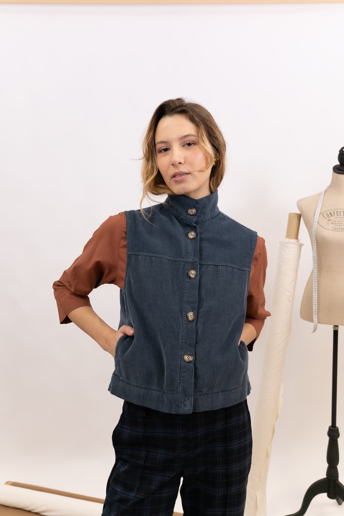 CORDUROY VEST RUSH 