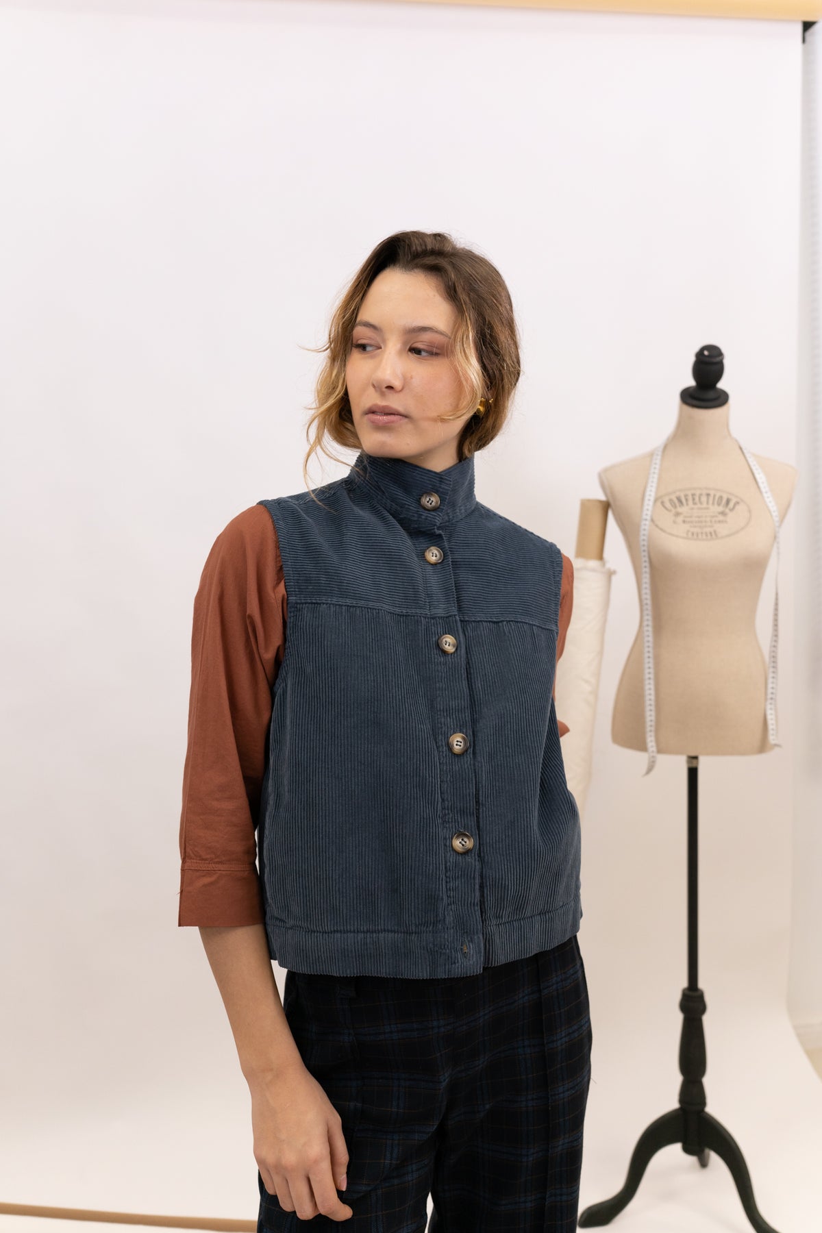CORDUROY VEST RUSH 