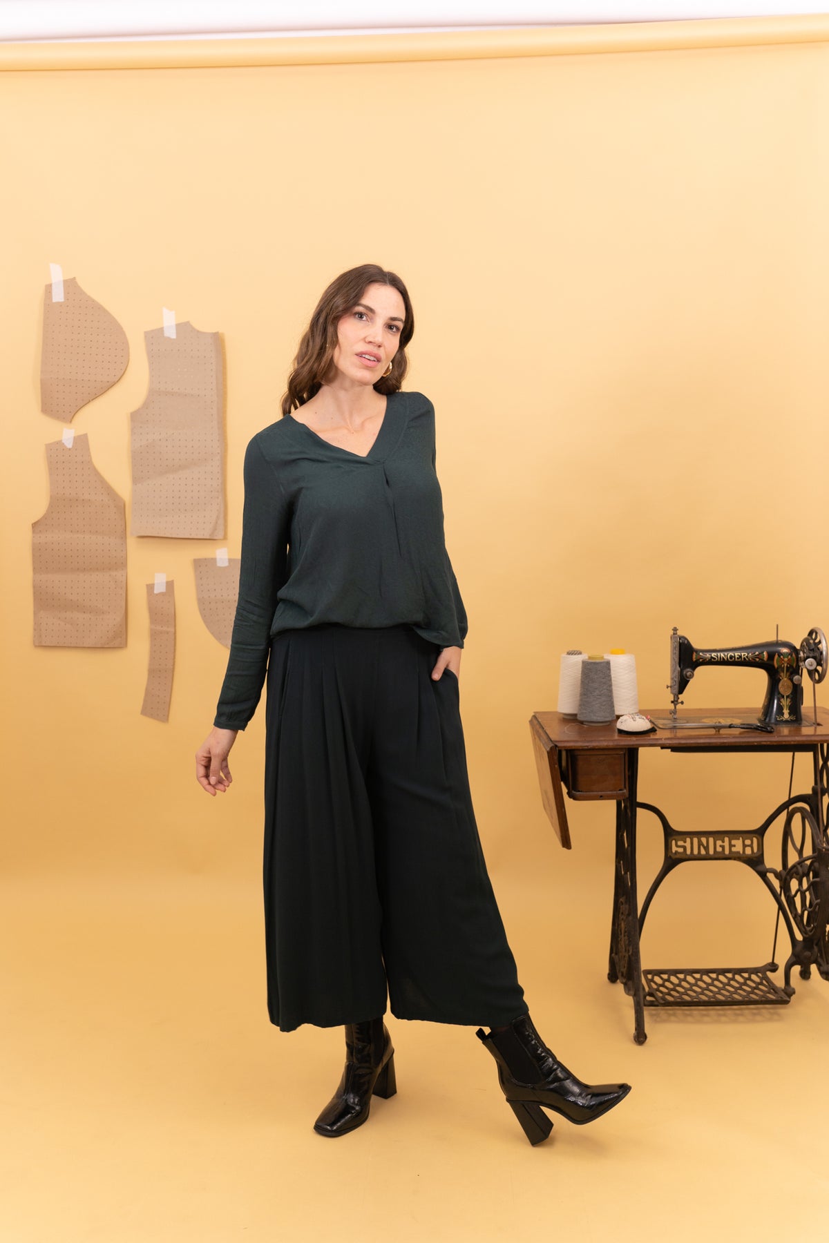 BRUSA LEAF JACQUARD