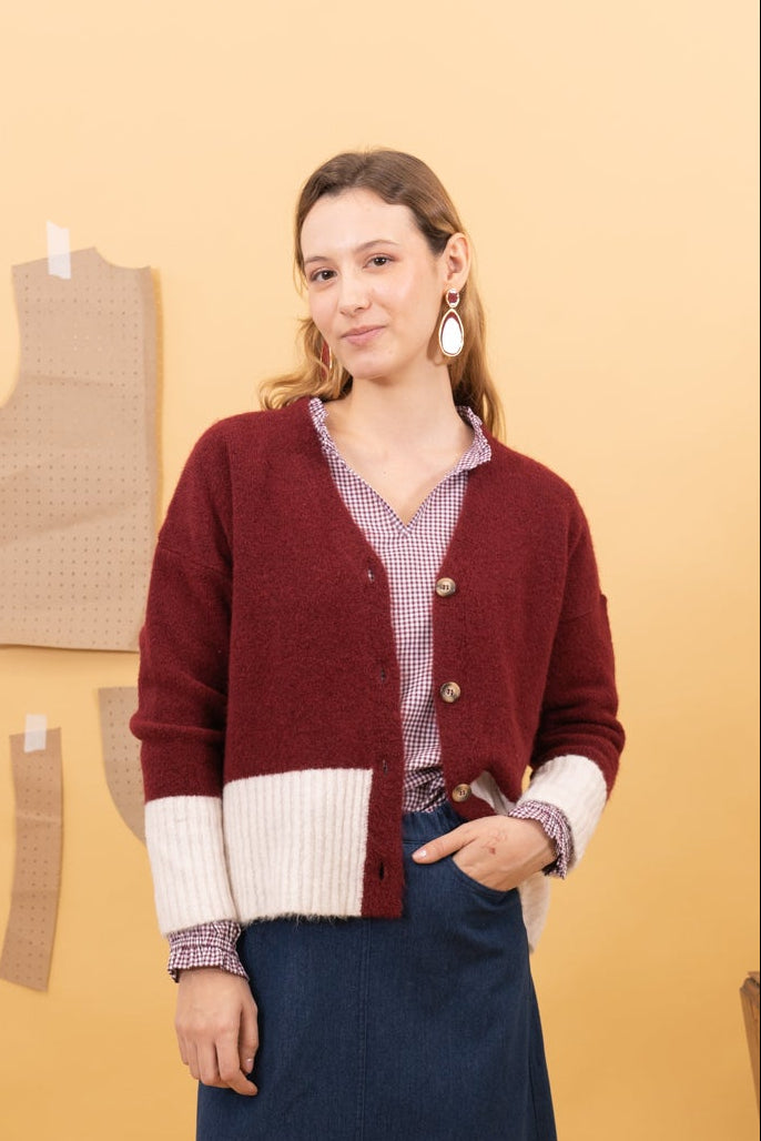 CÁRDIGAN TRICOT RAIN BICOLOR
