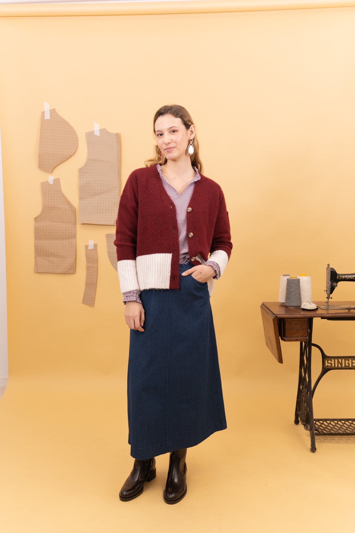 FALDILLA FLAME DENIM