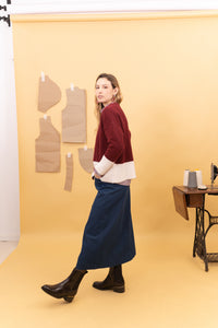 FALDILLA FLAME DENIM