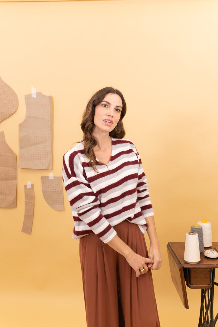 STRIPED KNIT JERSEY SUN 