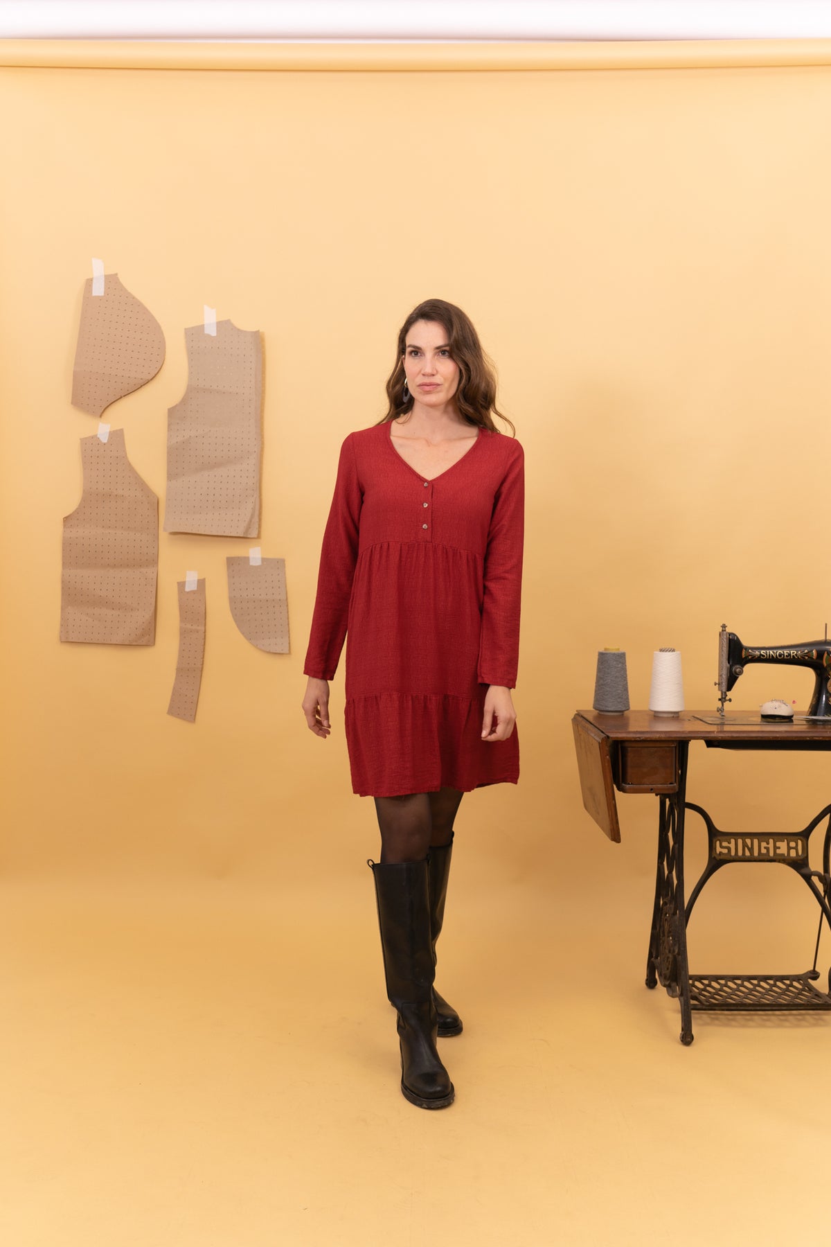 VESTIDO RISE BOTONES
