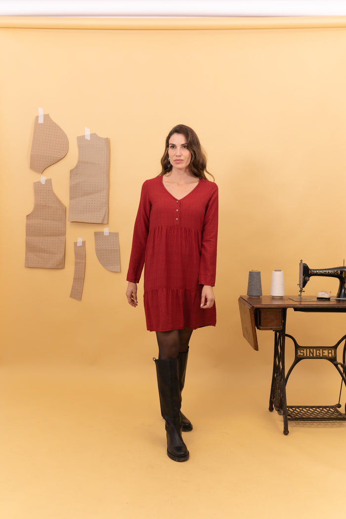 VESTIDO RISE BOTONES
