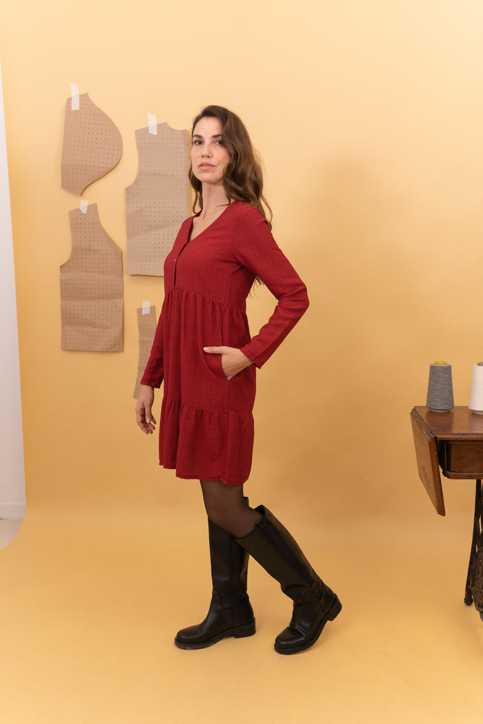 VESTIDO RISE BOTONES