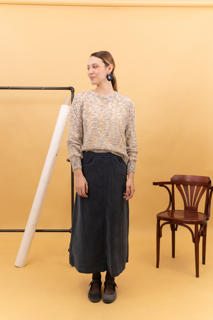 KNIT OPEN-WORK JERSEY