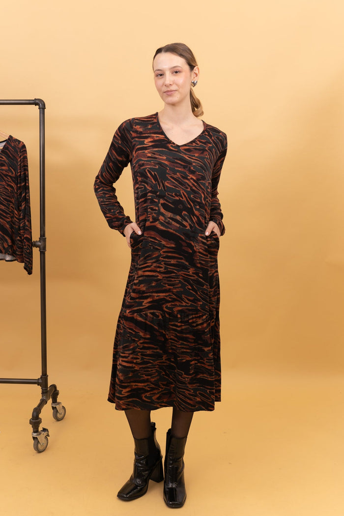 PRINTED DRESS KISS 
