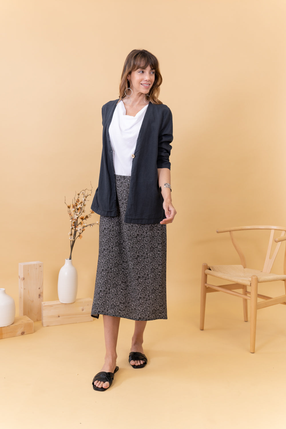 COLLECTIVE LINEN BLAZER