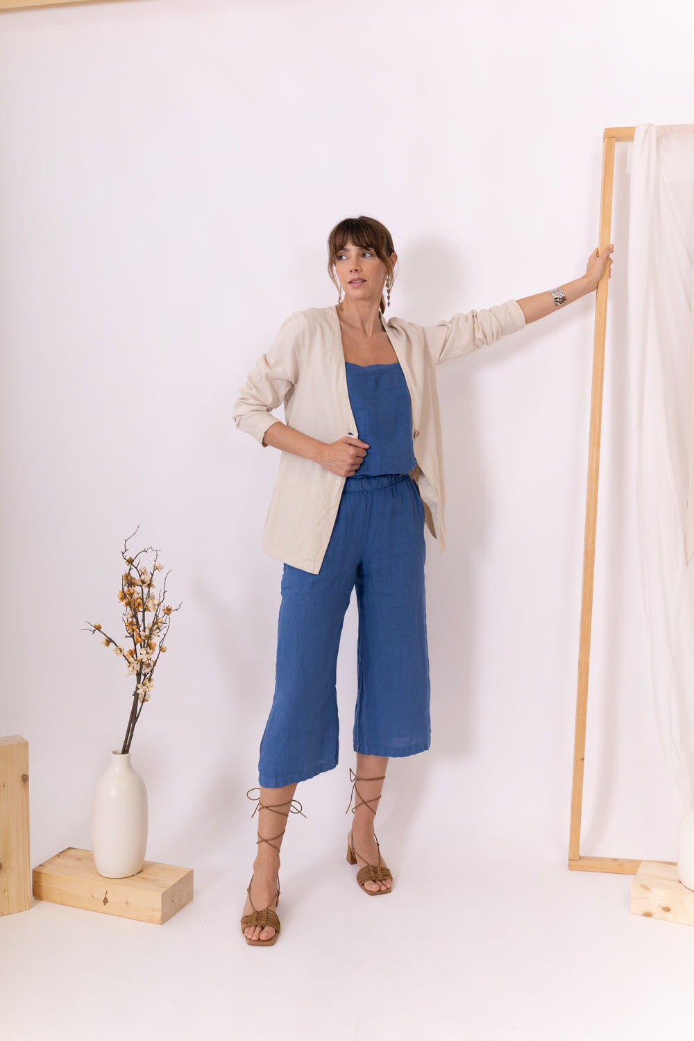 COLLECTIVE LINEN BLAZER