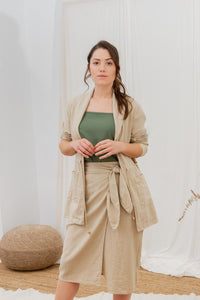 UNIQUE MIDI SKIRT